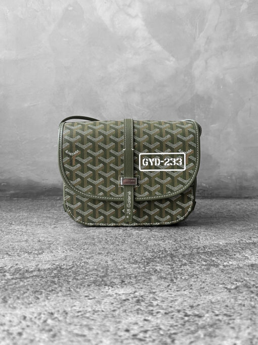 Goyard Limited Edition Khaki Belvedere PM Bag