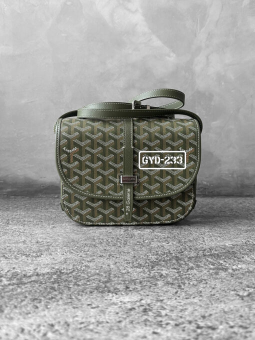 Goyard Limited Edition Khaki Belvedere PM Bag