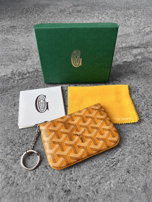 Goyard Yellow Senat Mini Pouch