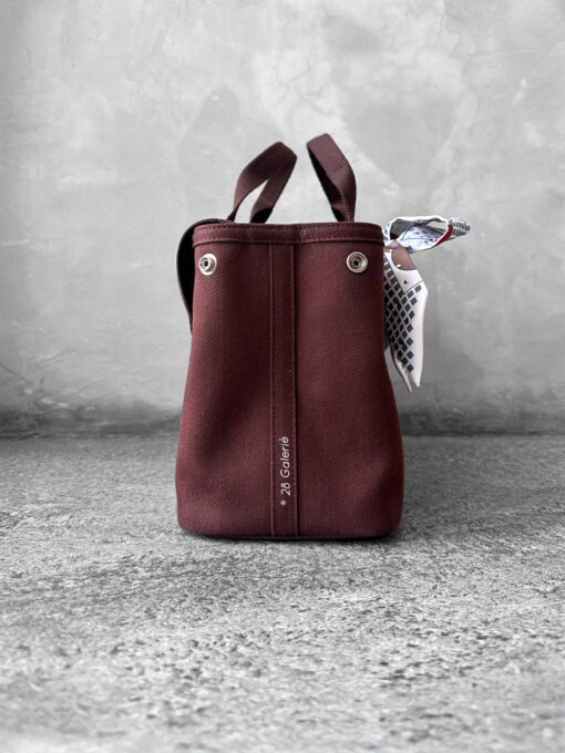 Hermes Rouge Valparaiso in Officier Canvas/Vache Leather and Palladium Hardware