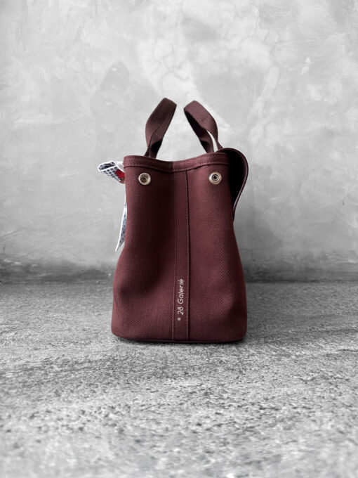Hermes Rouge Valparaiso in Officier Canvas/Vache Leather and Palladium Hardware
