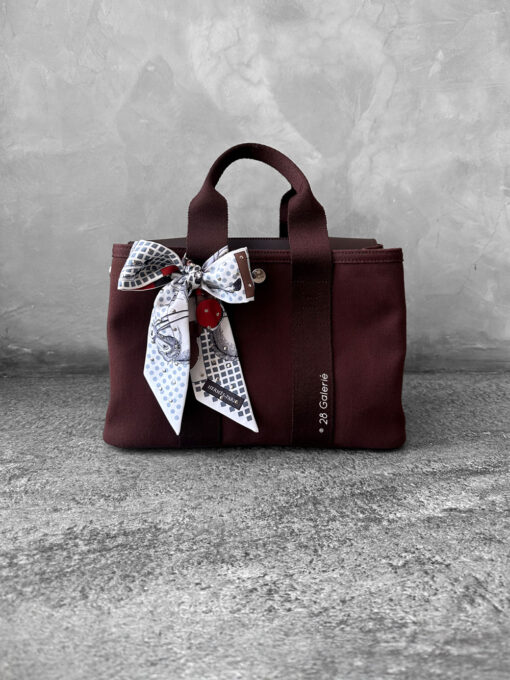 Hermes Rouge Valparaiso in Officier Canvas/Vache Leather and Palladium Hardware