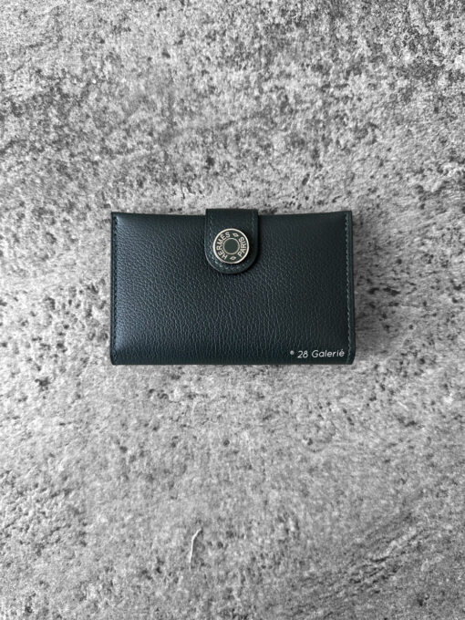 Hermes Vert Fonce R.M.S Cardholder in Calfskin Leather And Palladium Hardware