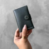 Hermes Vert Fonce R.M.S Cardholder in Calfskin Leather And Palladium Hardware