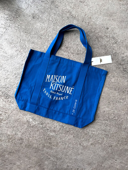 Kitsune Blue Canvas Tote Bag