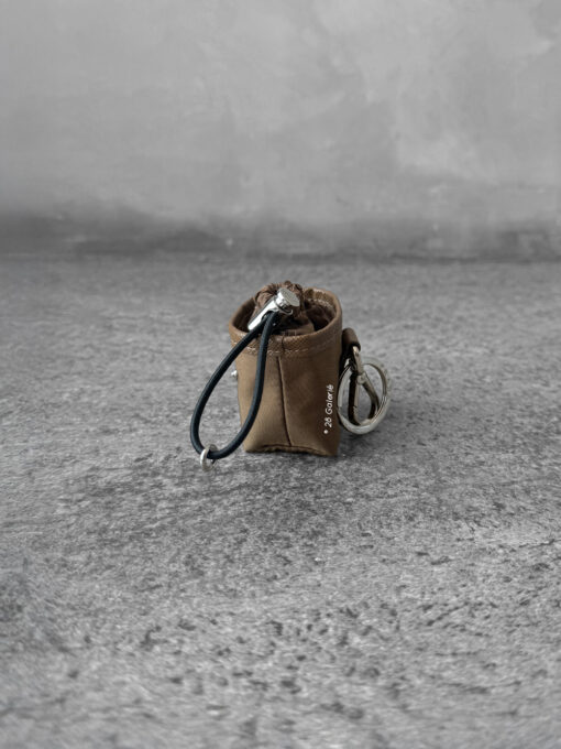Prada Cork Beige Re-Nylon Mini Pouch Bag Charm