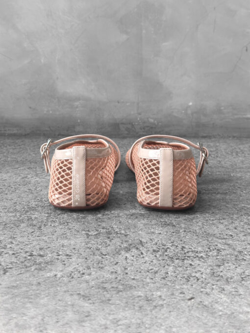 Alaia Nude Fishnet Ballerina Flats size 37