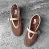 Alaia Nude Suede ballet Flats size 36