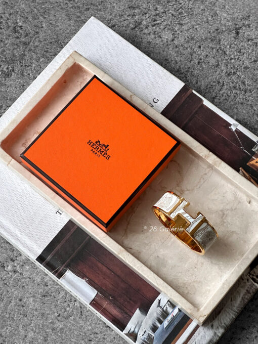Hermes Clic Clac H Jour de Casting Bracelet Yellow gold Plated