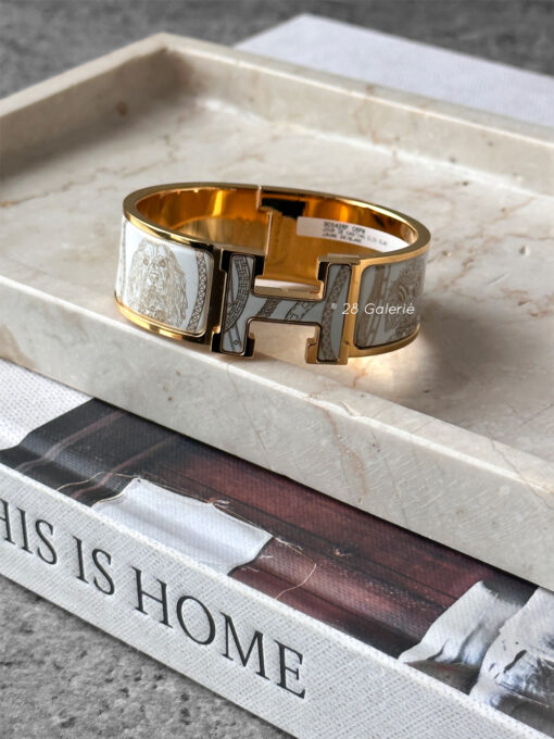 Hermes Clic Clac H Jour de Casting Bracelet Yellow gold Plated