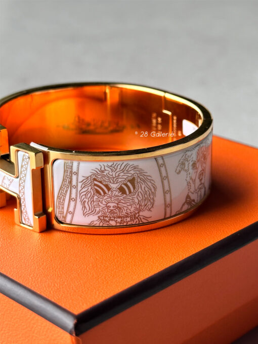 Hermes Clic Clac H Jour de Casting Bracelet Yellow gold Plated