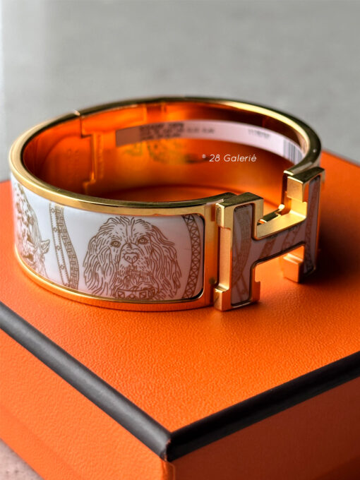 Hermes Clic Clac H Jour de Casting Bracelet Yellow gold Plated