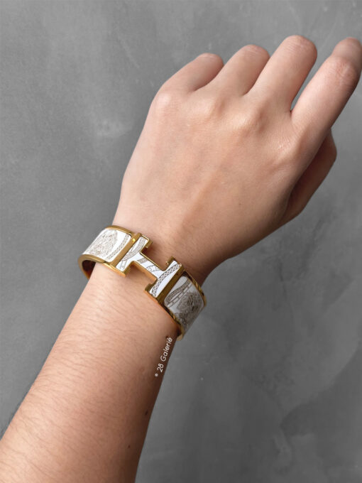 Hermes Clic Clac H Jour de Casting Bracelet Yellow gold Plated
