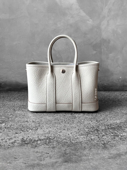 Hermes Garden Party Beton Negonda leather and Palladium Hardware