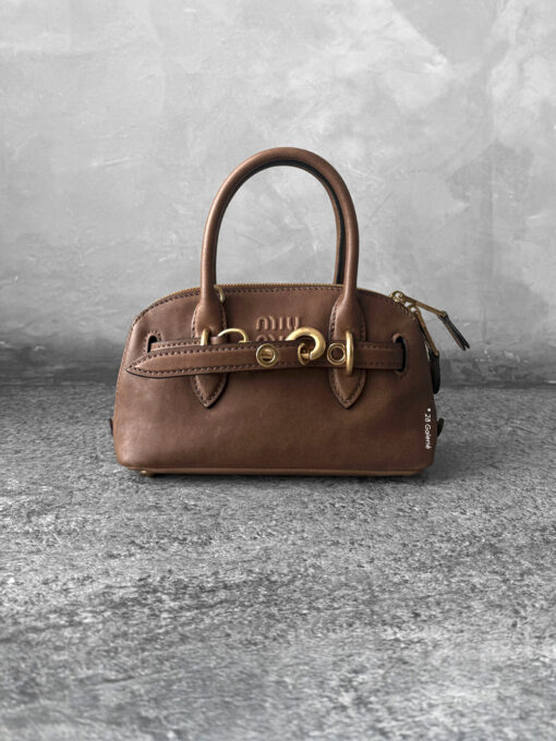 Miumiu Mini Oak Aventure Nappa Leather Bag