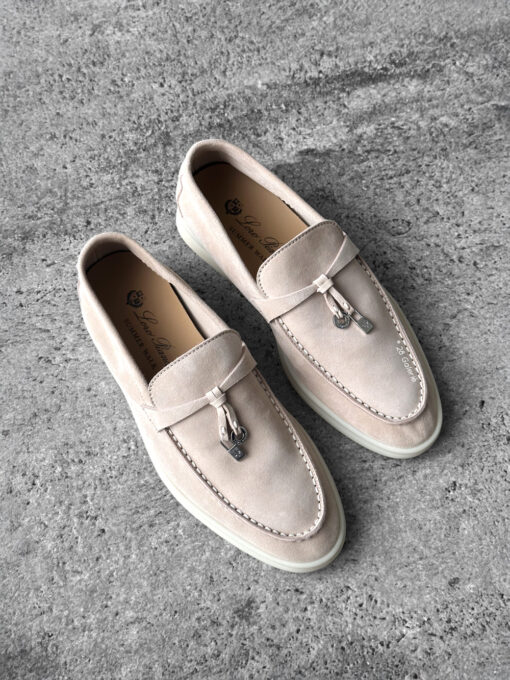 Loro Piana Pink Sand Summer Charms Walk Loafer