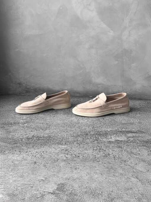 Loro Piana Pink Sand Summer Charms Walk Loafer