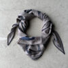 Saut Hermès losange cashmere and silk with hand-rolled edges