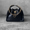 Small Black C25 Quilted Caviar and Aged Gold Tone Hardware