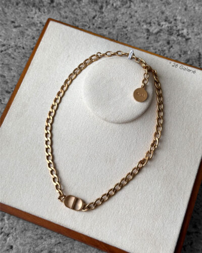 Christian Dior Gold Montaigne Choker