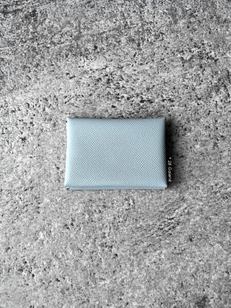 Hermes Blue Glacier Calvi Duo Compact Holder