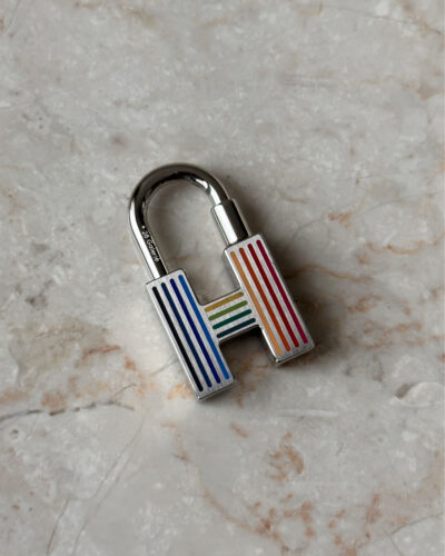 Hermes Cadenas Quizz Rainbow Key Ring