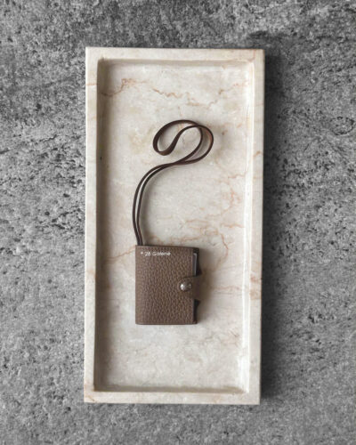 Hermes Etoupe Ulysse Mini Notebook Nano Bag Charm