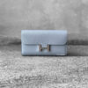 Hermes Gris Pantin Constance To Go Wallet in Palladium Hardware