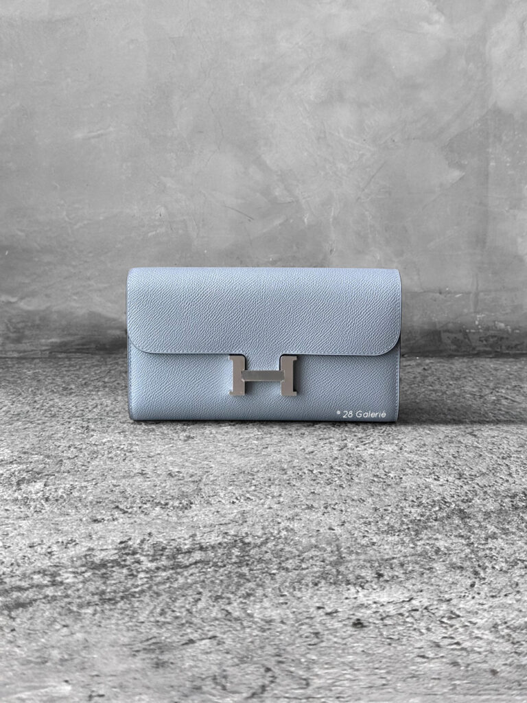 Hermes Gris Pantin Constance To Go Wallet in Palladium Hardware