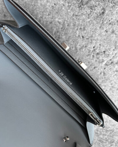 Hermes Gris Pantin Constance To Go Wallet in Palladium Hardware