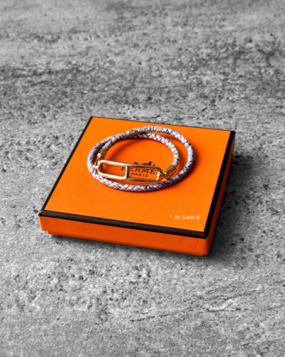 Hermes Lilas Roulis Double Tour Bracelet