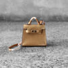 Hermes Mini kelly Twilly Bag Charm Dore Chevre Permabrass Hardware