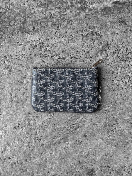 Goyard Grey Senat Nano Key Pouch with Ring