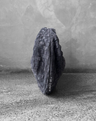 Bottega Veneta Suede Graphite Grey Small Jodie Top Handle Bag