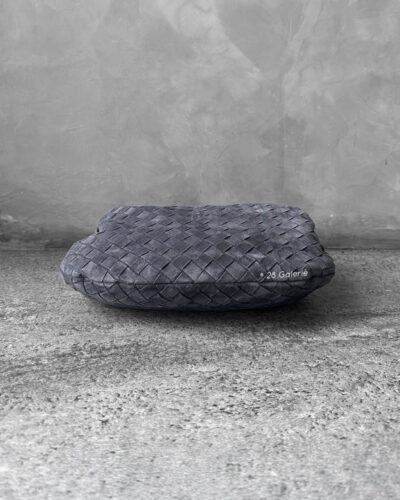 Bottega Veneta Suede Graphite Grey Small Jodie Top Handle Bag