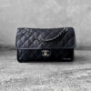 Chanel Black French Riviera Flap in Caviar Leather and Silver Hardware