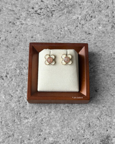 Chanel Coco Mark Flower Earrings and Aged Gold Hardware