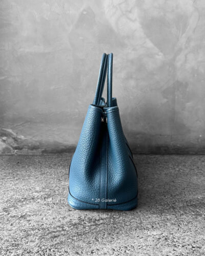 Hermes Deep Ocean Garden Party Negonda Leather and Palladium Hardware