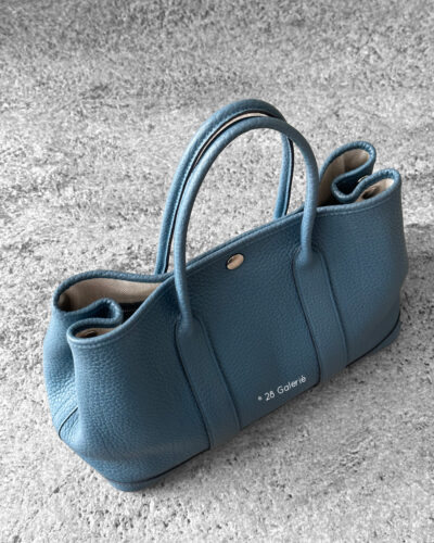 Hermes Deep Ocean Garden Party Negonda Leather and Palladium Hardware