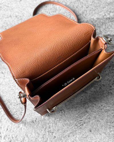 Hermes Gold Roulis18 in Evercolor and Palladium Hardware