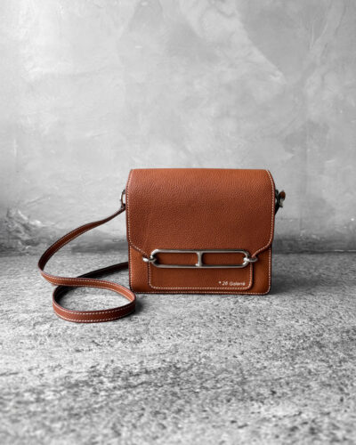 Hermes Gold Roulis18 in Evercolor and Palladium Hardware