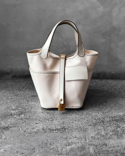 Hermes Nata Picotin 18 Cargo Swift/tToile Canvas and Gold Hardware