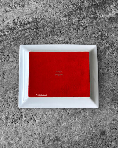 Hermes Rouge Sellier Change Tray Porcelain