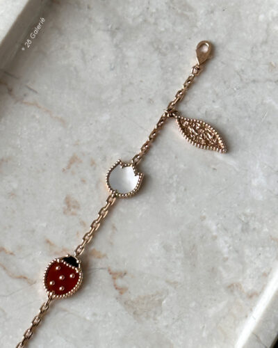 Van Cleef & Arpels Lucky Spring Bracelet 18k Rose Gold Hardware