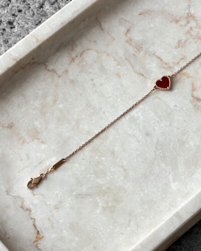 Van Cleef & Arpels Sweet Alhambra Heart Bracelet 18k GHW