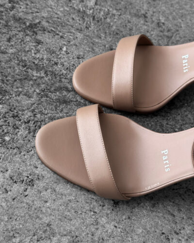 Christian Louboutin Beige Miss Z 80 Lamb Nappa Leather Sandals