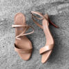 Christian Louboutin Beige Miss Z 80 Lamb Nappa Leather Sandals