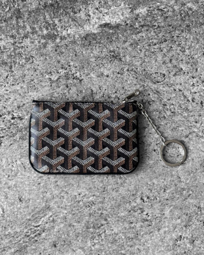 Goyard BlackTan Senat Nano Key Pouch