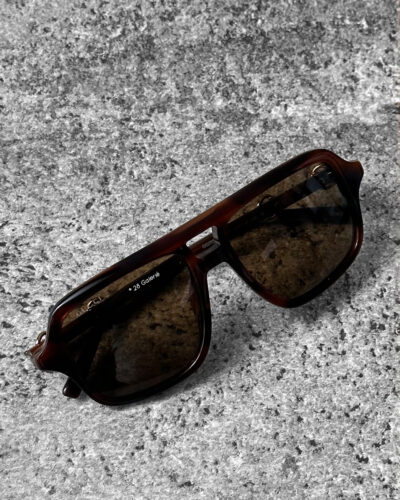 Gucci BrownHavana Navigator Frame Sunglasses