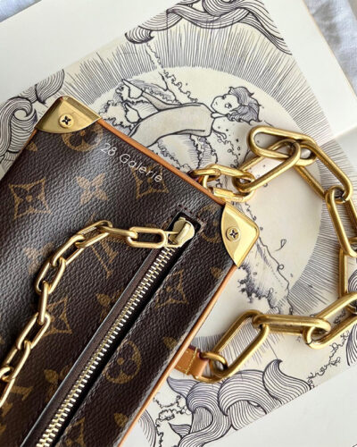 Louis Vuitton Soft Mini Trunk by Virgil Abloh in Monogram Canvas and Gold Hardware